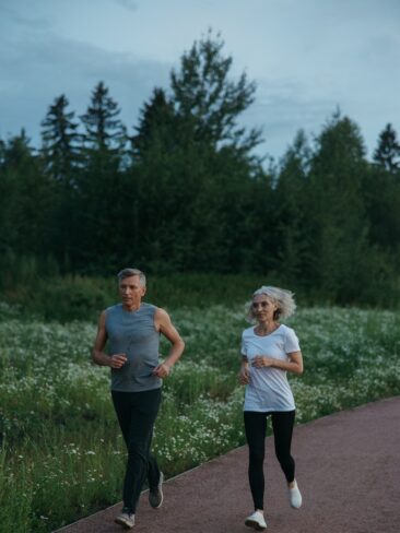 couple running fitness